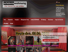 Tablet Screenshot of erlebniswohnung.com